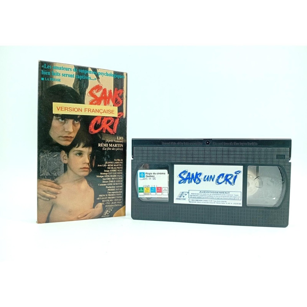 Sans un Cri‎ VHS 1993 Quebec French Psychological Thriller NTSC Tested RARE